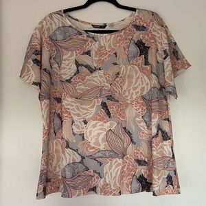 Shein floral top with waist tie